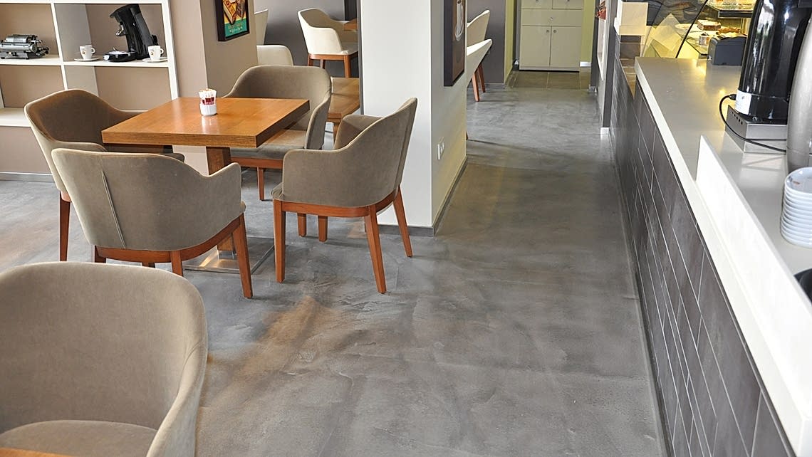 Kafe--Restoran Epoksi zemin Kaplama